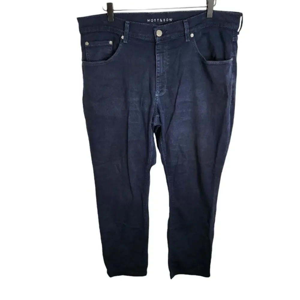 Mott & Bow Straight Mercer Jean‎ Men's Size 36x28.5 Blue Flaw